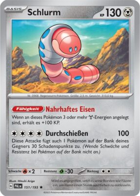 Schlurm_151-193_Entwicklungen-in-Paldea_Pokémon-Karte