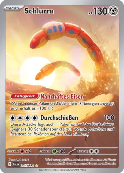 Schlurm_224-193_Entwicklungen-in-Paldea_Pokémon-Karte