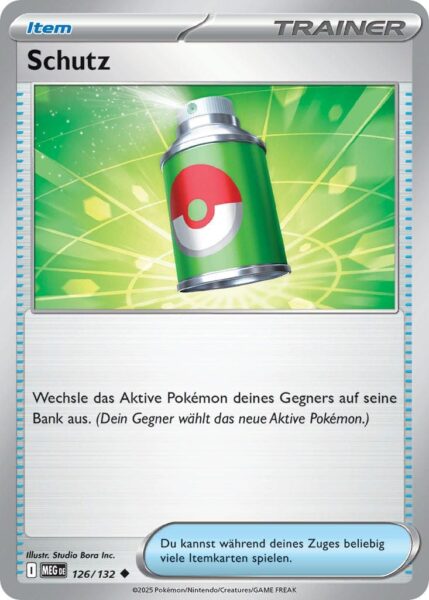 Schutz-126-132-MEG-DE-Mega-Entwicklung-Pokémon-Karte-Deutsch