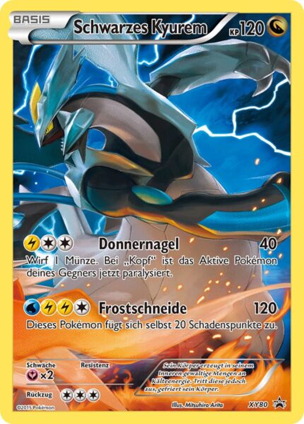 Schwarzes-Kyurem-XY80-Black-Star-Promo-Full-Art-Pokémon-Karte-Deutsch