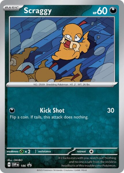 Scraggy-Zurrokex-SVP-DE-186-Black-Star-Promo-Pokémon-Karte-Englisch