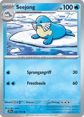 Seejong-044-191-SSP-DE-Karmesin-Purpur-Stürmische-Funken-Pokémon-Karte-Deutsch-TCG