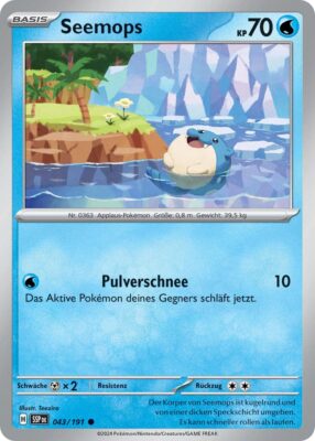 Seemops-043-191-SSP-DE-Karmesin-Purpur-Stürmische-Funken-Pokémon-Karte-Deutsch-TCG