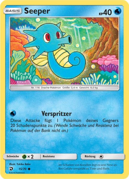 Seeper-15-70-Majestät-der-Drachen-Pokémon-Karte-Deutsch-TCG-Sammelkartenspiel
