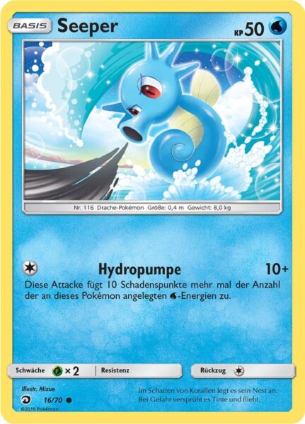 Seeper-16-70-Majestät-der-Drachen-Pokémon-Karte-Deutsch-TCG-Sammelkartenspiel