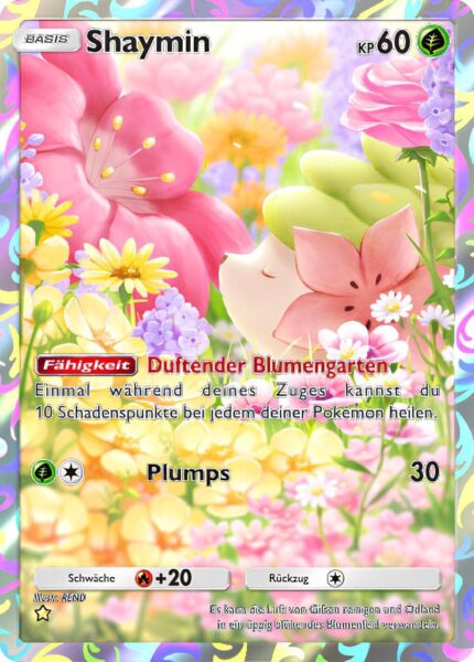 Shaymin-159-207-Kollision-von-Raum-und-Zeit-Pokémon-TCG-Sammelkartenspiel-Pocket-Illustration-Rare-Karte