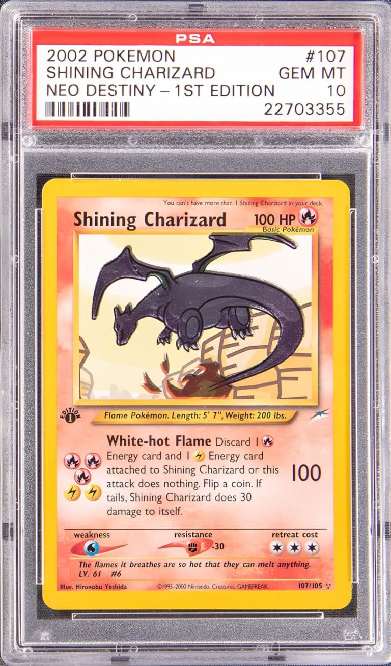 Shining-Charizard-Glurak_107-105_Neo-Destiny_First-Edition_Shiny-Pokémon-Karte_PSA-10