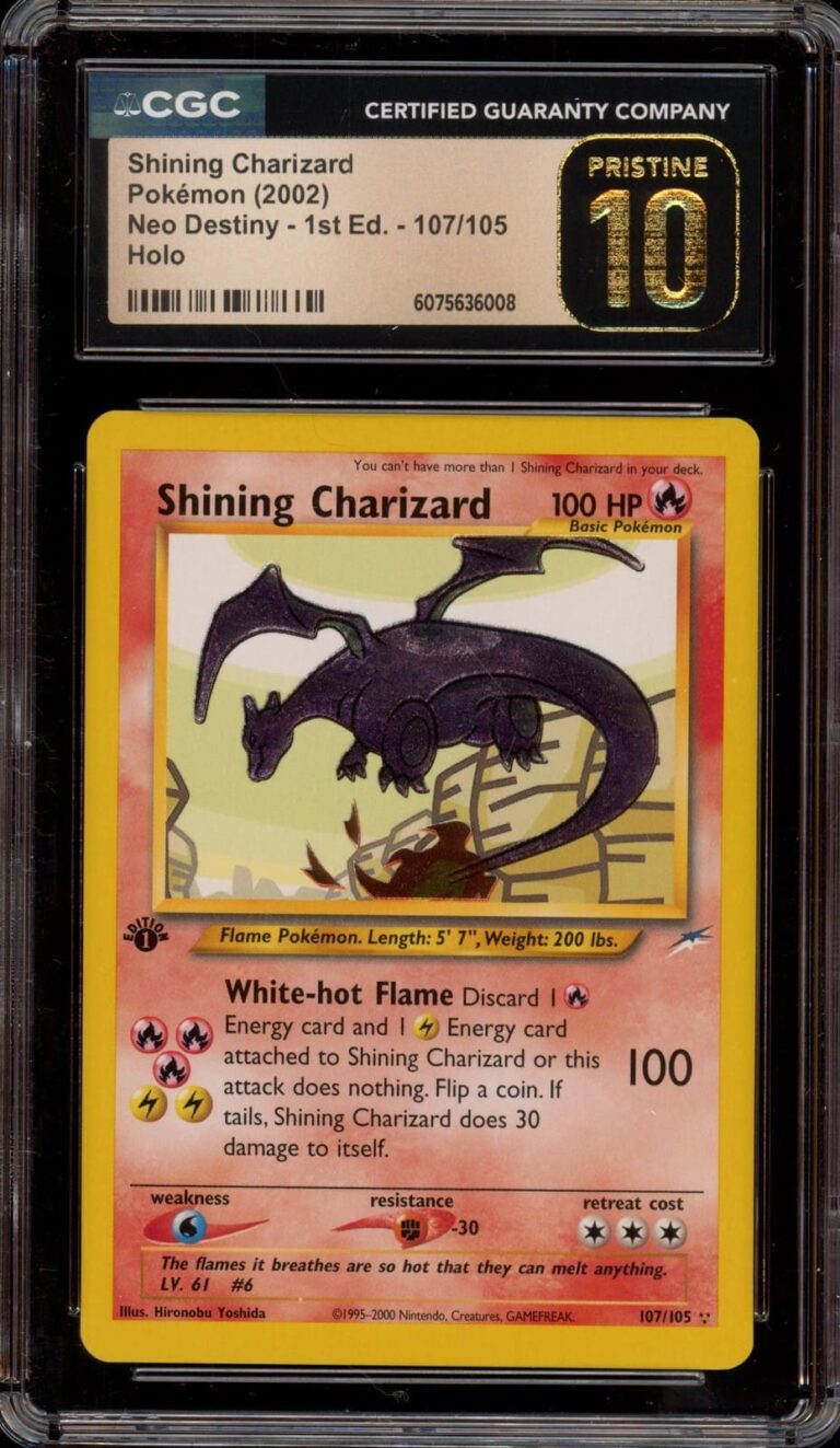 Shining-Charizard-Schimmerndes-Glurak-107-105-Neo-Destiny-1st-Edition-Pokémon-Karte-CGC-10-Black-Label