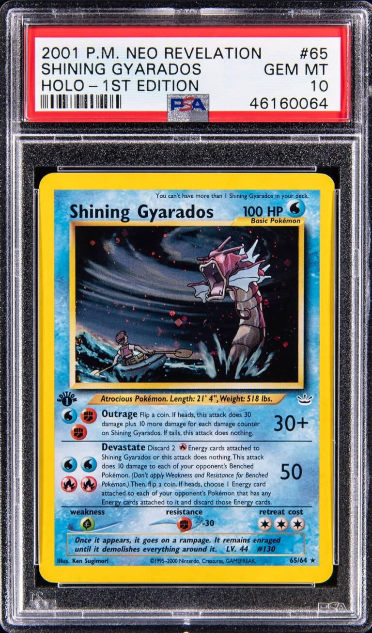 Shining-Gyarados-Schimmerndes-Garados-65-64-Neo-Revelation-Pokémon-Karte-PSA-10-Englisch-2001
