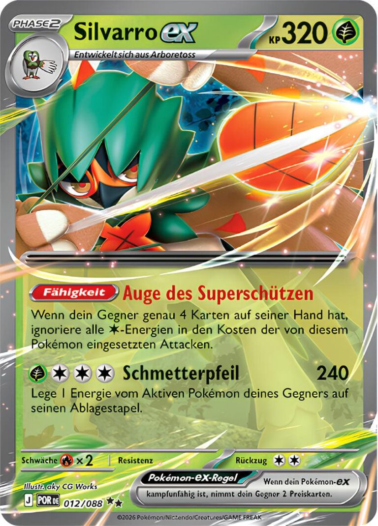 Silvarro-ex-012-088-Optimale-Ordnung-Pokémon-Karte-Deutsch