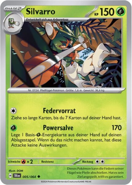 Silvarro_005-064_SFA-DE_Nebel-der-Sagen_Pokémon-Karte_Deutsch-TCG-Sammelkartenspiel_Karmesin-Purpur