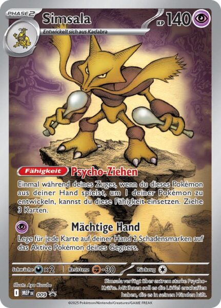 Simsala-MEP-009-Black-Star-Promo-Pokémon-Karte-Deutsch-Mega-Entwicklung