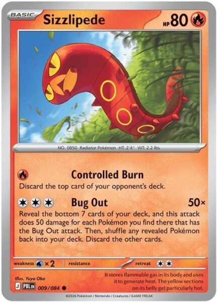 Sizzlipede-009-084-Pitch-Black-Dunkelnacht-Pokémon-Karte-Englisch