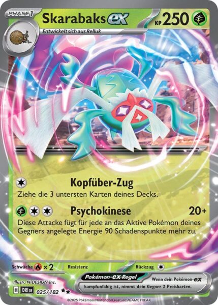 Skarabaks-ex-025-182-Ewige-Rivalen-Pokémon-Karte-Karmesin-Purpur-Deutsch