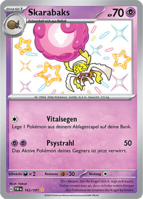 Skarabaks_163-091_PAF-DE_Shiny_Schillernd_Paldeas-Schicksale_Pokémon-Karte_Deutsch