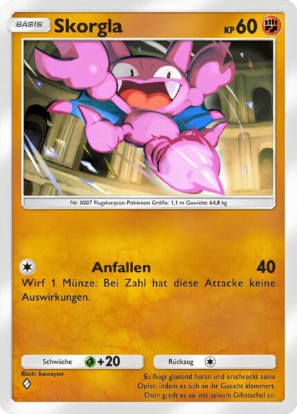 Skorgla-074-155-B3-Pulsierende-Aura-Pokémon-TCG-Sammelkartenspiel-Pocket-Karte-Deutsch