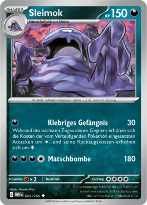 Sleimok_089-165-Pokémon-Karmesin-Purpur-151-MEW-DE-Pokémon-Karte-Karten-Deutsch
