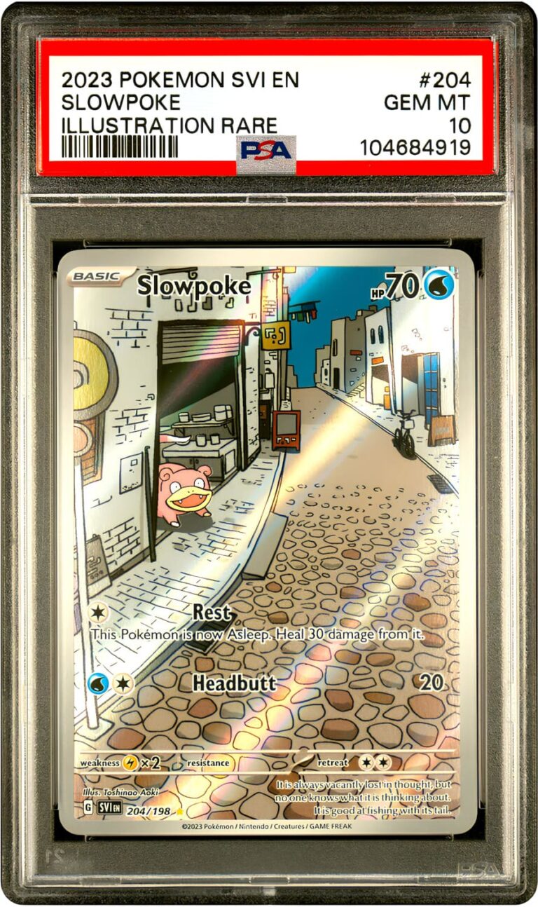 Slowpoke-Flegmon-204-198-Scarlet-Violet-PSA-10-Pokémon-Karte-Englisch