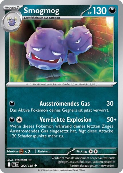 Smogmog-JTG-DE-092-159-Karmesin-Purpur-Reisegefährten-Pokémon-Karte-Deutsch