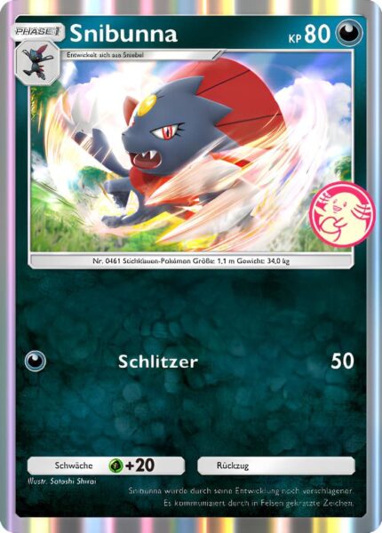 Snibunna-100-P-A-Promo-Karte-Pokémon-TCG-Sammelkartenspiel-Pocket-Deutsch