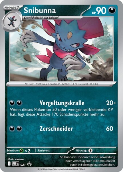 Snibunna-MEP-DE-021-Promo-Pokémon-Karte