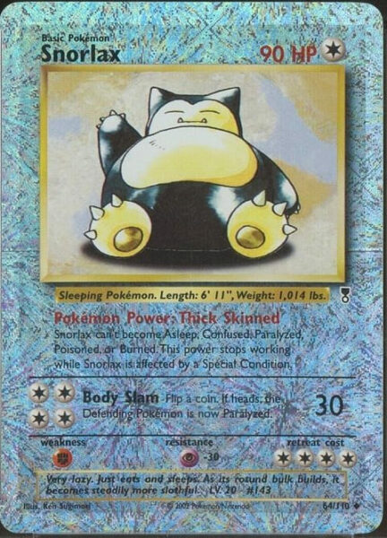 Snorlax_Relaxo_64-110_Legendary-Collection-Reverse-Holo_Pokémon-Karte