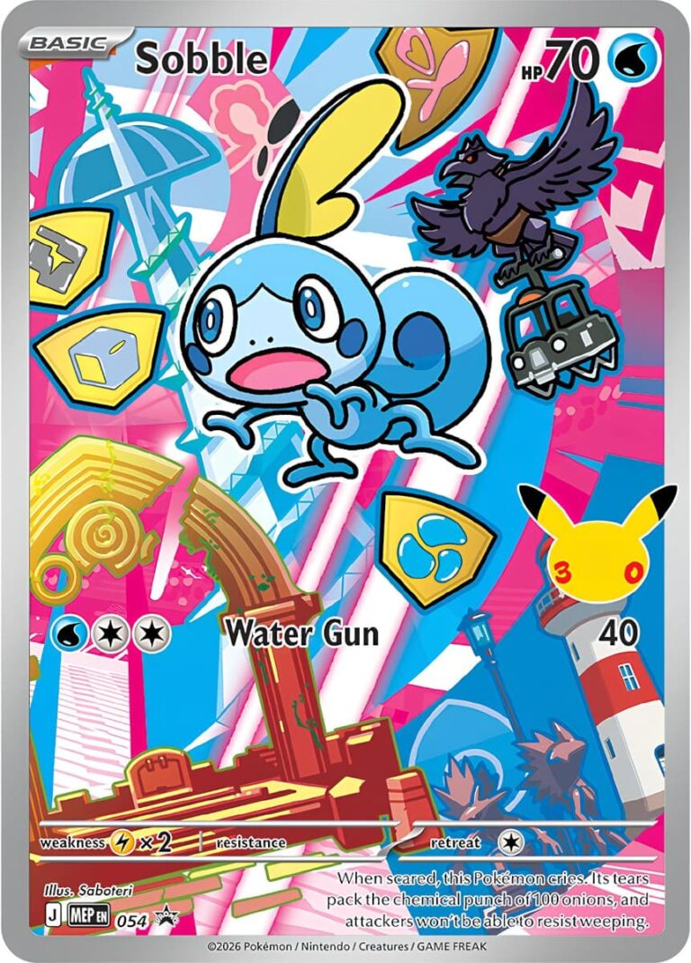 Sobble-Memmeon-MEP-054-First-Partner-30th-Anniversary-Promo-Pokémon-Karte-Englisch