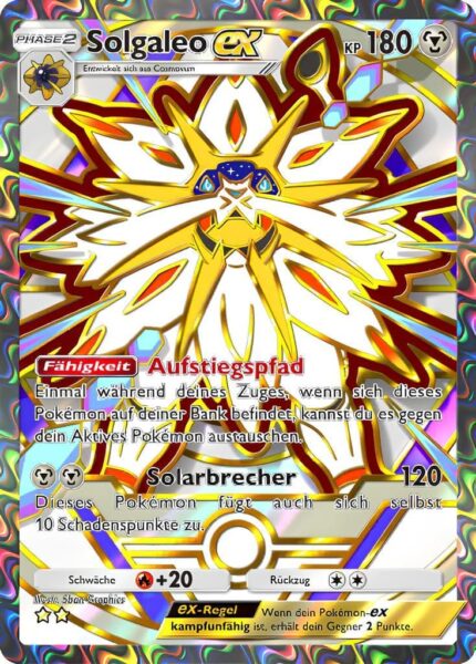 Solgaleo-ex-Deluxepack-ex-A4b-Pokémon-TCG-Sammelkartenspiel-Pocket-Full-Art-Karte