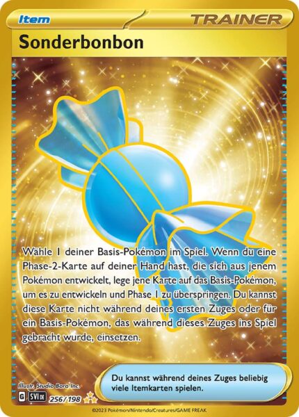 Sonderbonbon_256-198_Karmesin-Purpur_Ultra-Rare-Gold_Pokémon-Karte