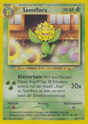 Sonnflora_50-111_Neo-Genesis_Pokémon-Karte_Deutsch