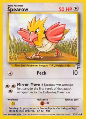 Spearow-Habitak_92-130_Base-Set-2_Pokémon-Karte_Englisch