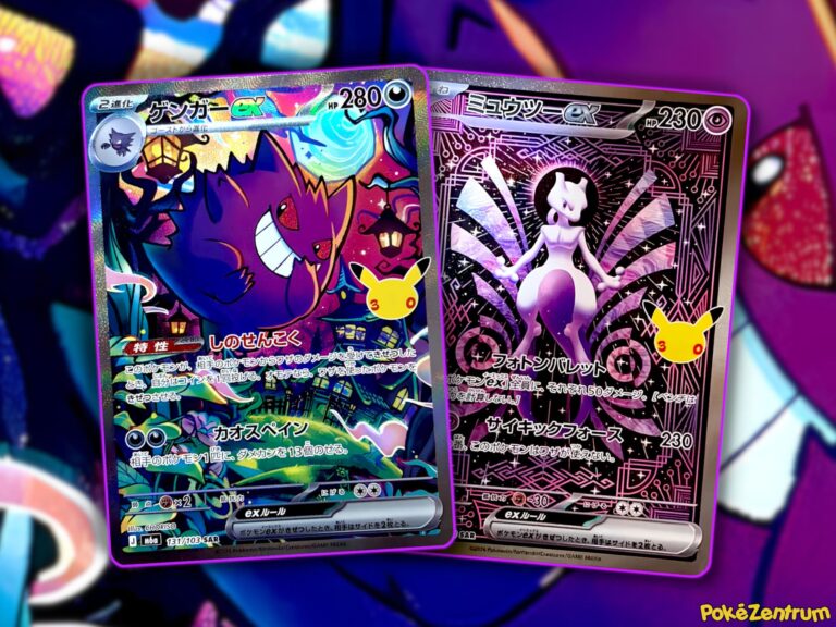 Special-Art-Rare-Pokémon-Karten-Gengar-Mew-Mewtu-ex-30-Jahre-enthüllt-Jubiläum-TCG-Sammelkartenspiel