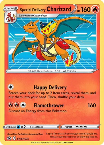 Special-Delivery-Charizard-SWSH075-Pokémon-Promokarte-TCG-Sammelkartenspiel-Englisch