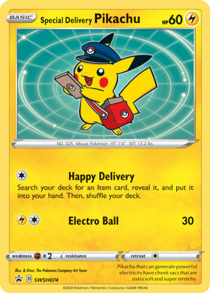 Special-Delivery-Pikachu-SWSH074-Pokémon-Promokarte-TCG-Sammelkartenspiel-Englisch