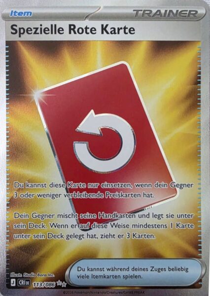 Spezielle-Rote-Karte-113-086-Wachsendes-Chaos-Rising-Full-Art-Pokémon-Karte-Deutsch