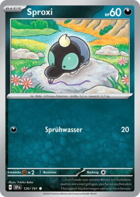 Sproxi-120-191-SSP-DE-Karmesin-Purpur-Stürmische-Funken-Pokémon-Karte-Deutsch-TCG