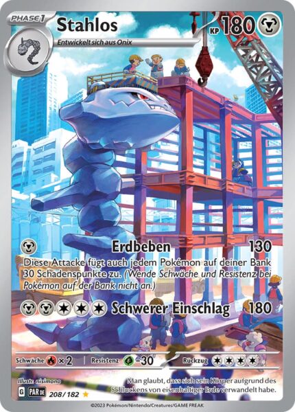 Stahlos_PAR-DE-208-182_Paradox-Rift-Paradoxrift_Illustration-Rare-Pokémon-Karte_Deutsch_TCG