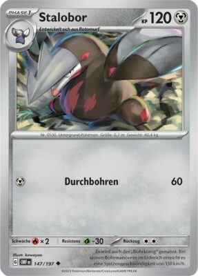 Stalobor_147-197_OBF_Obsidianflammen_Obsidian-Flames_Pokémon-Karte_Deutsch