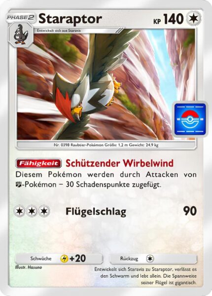 Staraptor-047-P-A-Promo-Karte-Pokémon-TCG-Sammelkartenspiel-Pocket