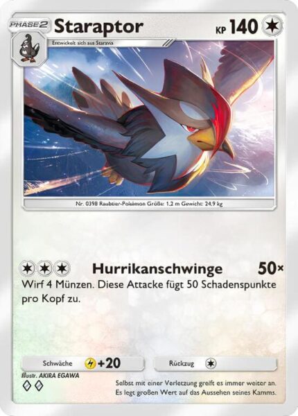 Staraptor-061-069-B1a-Feuerrote-Flammen-Pokémon-Karte-Deutsch