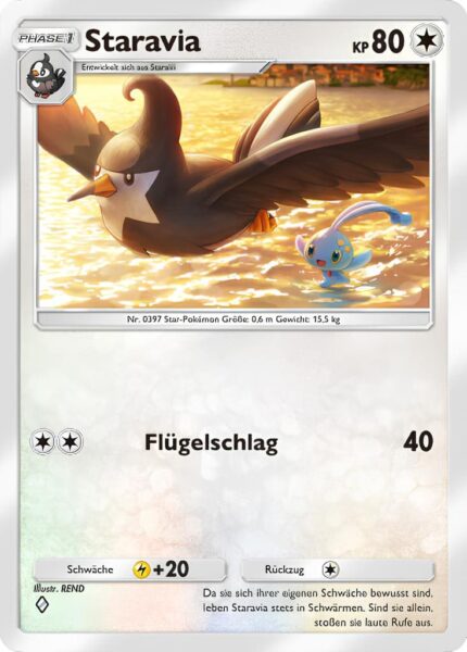 Staravia-133-207-Kollision-von-Raum-und-Zeit-Pokémon-TCG-Sammelkartenspiel-Pocket-Karte