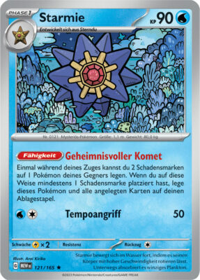 Starmie-121-165-Pokémon-Karmesin-Purpur-151-MEW-DE-Pokémon-Karte-Karten-Deutsch