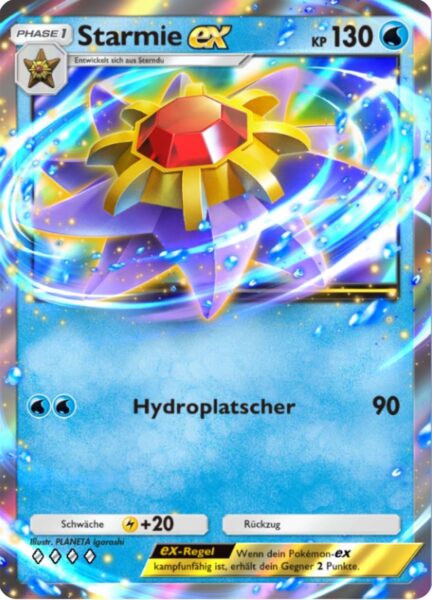 Starmie-ex-76-Pokémon-TCG-Sammelkartenspiel-Pocket-Unschlagbare-Gene-Digitale-Karte