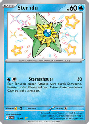 Sterndu_118-091_PAF-DE_Shiny_Schillernd_Paldeas-Schicksale_Pokémon-Karte_Deutsch