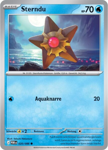 Sterndu-020-088-Optimale-Ordnung-Pokémon-Karte-Deutsch