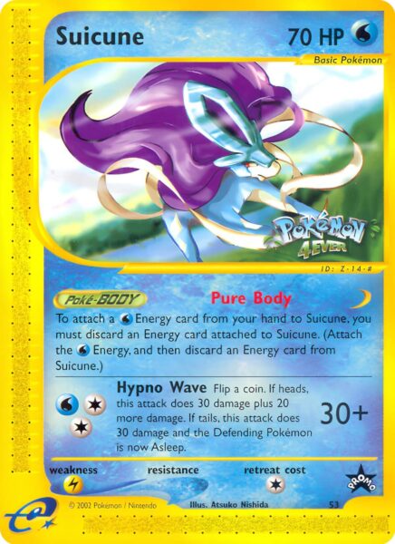 Suicune-53-Wizards-Black-Star-Promo-Pokémon-Karte-Englisch-TCG-Sammelkartenspiel