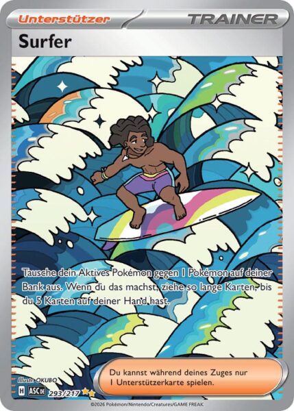 Surfer-293-217-ASC-DE-Erhabene-Helden-Illustration-Rare-Pokémon-Karte-Deutsch