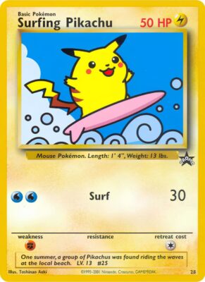 Surfing-Pikachu-28-Wizards-Black-Star-Promo-Pokémon-Karte-Englisch-TCG-Sammelkartenspiel
