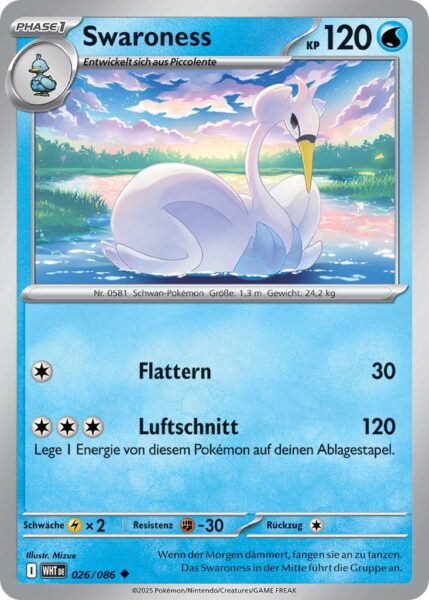 Swaroness-026-086-WHT-DE-Weiße-Flammen-Pokémon-Karte-Karmesin-Purpur-Deutsch