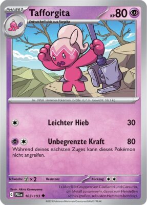 Tafforgita_103-193_Entwicklungen-in-Paldea_Pokémon-Karte